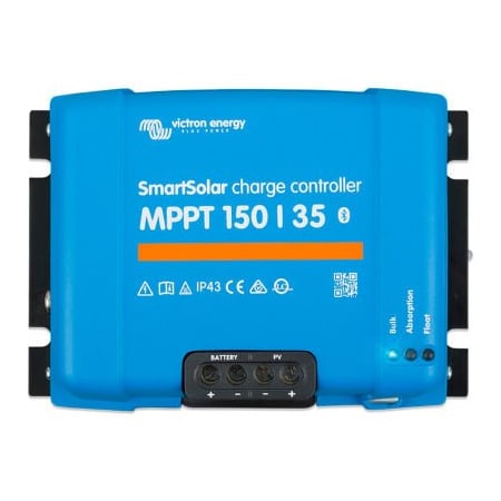 Inverters R Us Victron Energy SmartSolar Charge Controller, MPPT 150/35, Blue, Aluminum SCC115035210